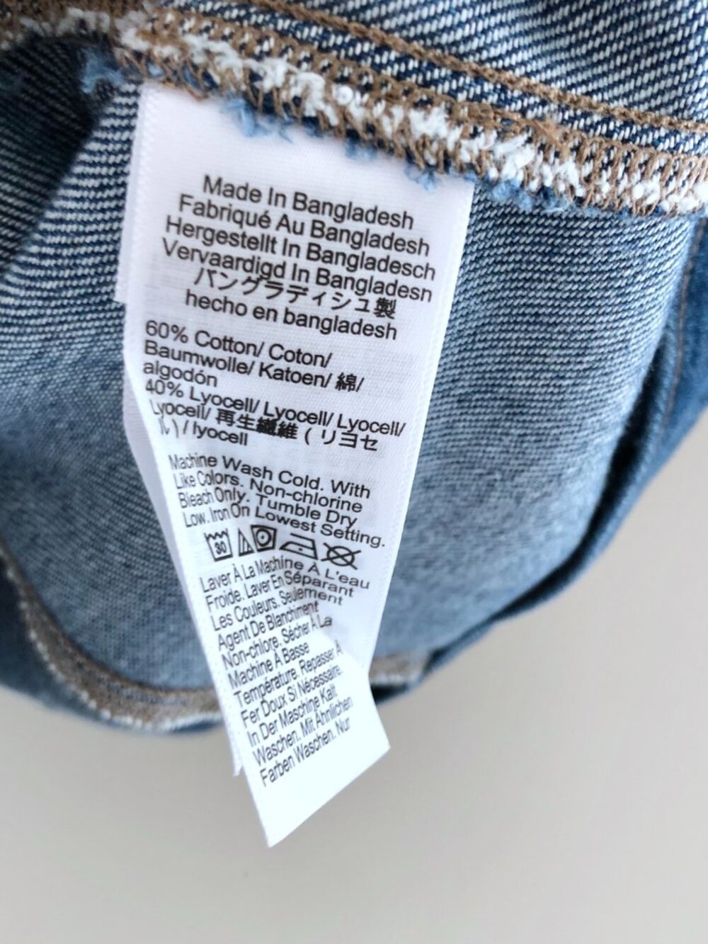 NWT J.Crew Factory Long Denim Button-front Vest - Picture 7 of 7